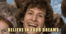 andy samberg snl believe in your dreams smile forced smile