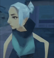 a cartoon of a woman with chinese writing on it