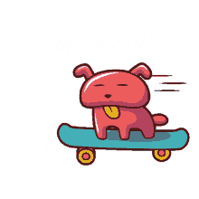 dog skateboard glide skateboarding balancing