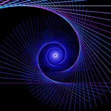 moving art optical illusion waves loop