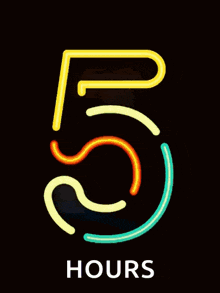 Number 5 Neon GIF - Number 5 Neon GIFs