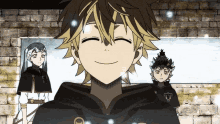 a group of anime characters are standing next to each other
