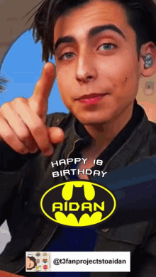 Aidan Birthday Birthday Aidan GIF - Aidan Birthday Birthday Aidan Aidan Gallagher Birthday GIFs
