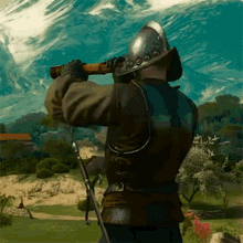 Looking Through The Telescope The Witcher GIF - Looking Through The Telescope The Witcher The Witcher3wild Hunt Blood And Wine GIFs