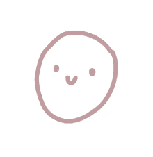 face happy blob pink minimal