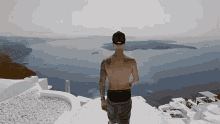 amazing view justin bieber company from the top top of the world