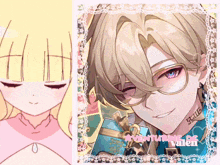 a drawing of a girl next to a drawing of a boy with the word valent on the bottom
