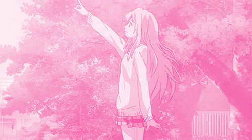 Pink Anime GIF  Pink Anime Alone  Discover  Share GIFs