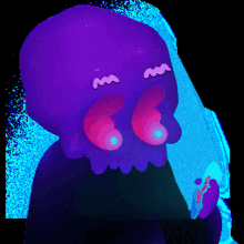phone internet skull purple