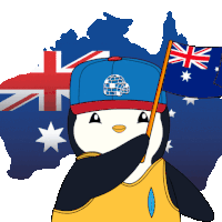 Australia Flag Sticker - Australia Flag Penguin Stickers