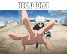 Hello Chat Gojo Satoru GIF - Hello Chat Gojo Satoru Gojo GIFs
