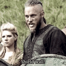 Shield Wall Vikings GIF - Shield Wall Vikings Fight GIFs
