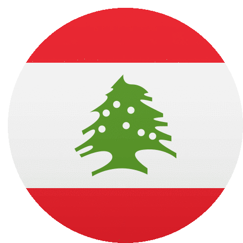 Lebanon Flags Sticker - Lebanon Flags Joypixels Stickers