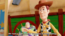 Toy Story Woody GIF - Toy Story Woody We Need A Staff Meeting GIFs
