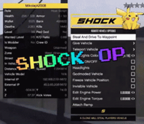 Shock Mod Menu Gta5online Shock Menu GIF - Shock Mod Menu
