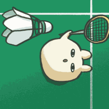 badminton sport bunny rabbit %E5%BB%A2%E7%89%A9%E5%85%94%E5%AD%90
