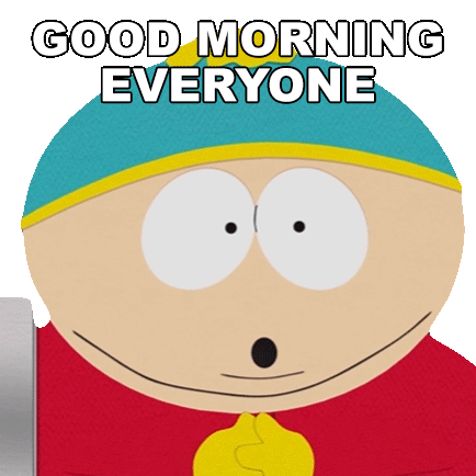 Good Morning Everyone Eric Cartman Sticker - Good Morning Everyone Eric Cartman South Park Dikinbaus Hot Dogs Stickers