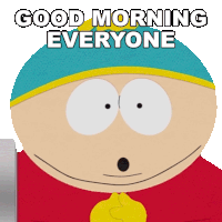 Good Morning Everyone Eric Cartman Sticker - Good Morning Everyone Eric Cartman South Park Dikinbaus Hot Dogs Stickers