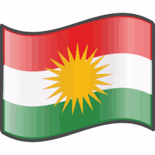 kurdistan flags flag of kurdistan kurdish flag emoji