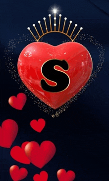 Initial S Hearts Red Heart GIF - Initial S Hearts Red Heart GIFs