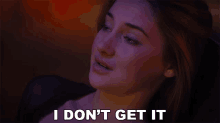 I Dont Get It Shailene Woodley GIF - I Dont Get It Shailene Woodley Tris GIFs