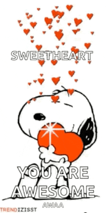 Snoopy Love Heart Snoopy GIF