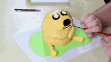 Jake & Finn Cakes GIF - Adventure Time Jake Cake Making GIFs