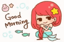 Good Morning Mermaid GIF