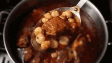 Spoon Full Of Pozole GIF - Pozole Spoon Soup GIFs
