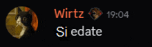 a picture of a cat and the words wirtz si edate