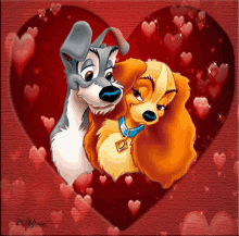 The Lady And The Tramp Love GIF - The Lady And The Tramp Love Affection GIFs