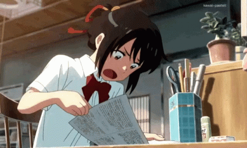 Studying Anime GIF - Studying Anime Panic - Discover & Share GIFs