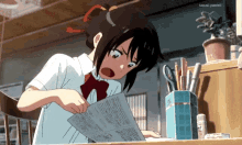 Studying Anime GIF - Studying Anime Panic GIFs