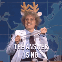 The Answer Is No Dr Wenowdis GIF - The Answer Is No Dr Wenowdis Kate Mckinnon GIFs