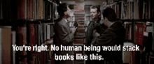 ghostbusters library stack books human