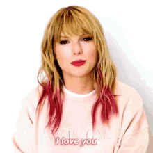 Taylor Swift I Love You GIF - Taylor Swift I Love You Red Lips GIFs