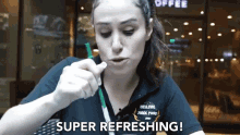 Super Refreshing Refreshing GIF - Super Refreshing Refreshing Starbucks GIFs