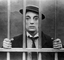 jail oldschool buster keaton silent movie black and white