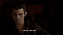a man is saying give me a month in a dark room