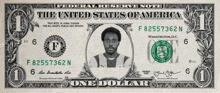 a one dollar bill from the united states of america has a picture of a man on it