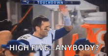 tom brady high five fail football awkward