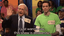 This Show Is A Travesty Bernie Sanders GIF - This Show Is A Travesty Bernie Sanders Larry David GIFs