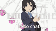 Hello Chat Anime GIF - Hello Chat Anime Kokoro Connect GIFs