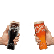 cheers beer fullers glasses brewery