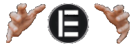 a circle with the letter e in it