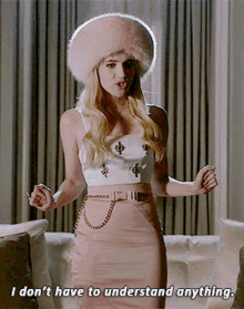 scream queens chanel oberlin i dont have to understand anything i dont need to understand anything emma roberts