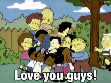 Love You Guys GIF - The Simpsons Homer Spimson Love You Guys GIFs