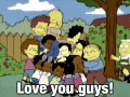 Love You Guys GIF - The Simpsons Homer Spimson Love You Guys GIFs