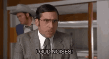 Anchorman Steve Carrel GIF - Anchorman Steve Carrel Loud Noises GIFs