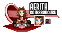 Aerith Gainsborough Final Fantasy Vii Sticker - Aerith Gainsborough Final Fantasy Vii Dr Robotnik'S Ring Racers Stickers